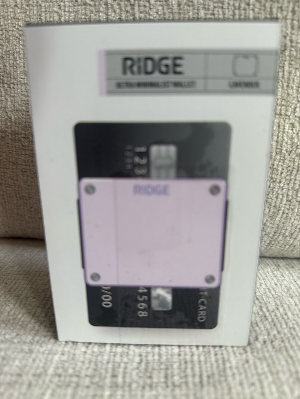 RIDGE Slim Card Holder Wallet in Light Purple